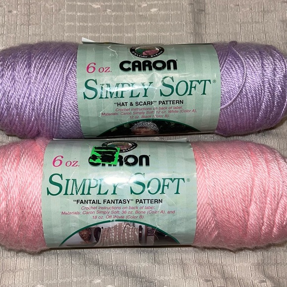 Caron Simply Soft Yarn Bundle - Orchid and Soft Pink - Picture 1 of 5